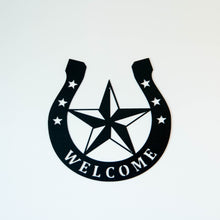 Load image into Gallery viewer, &quot;Lone Star&quot; Metal Art Welcome Sign
