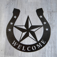 Load image into Gallery viewer, &quot;Lone Star&quot; Metal Art Welcome Sign
